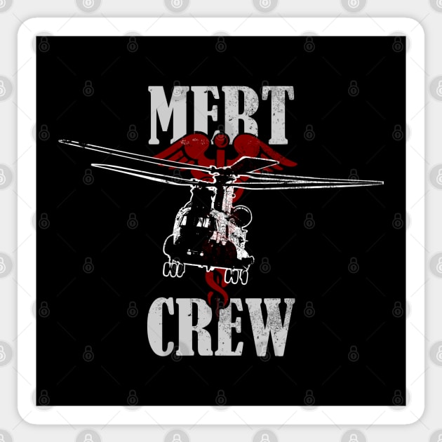 CH-47 Chinook Mert Crew (distressed) Sticker by TCP